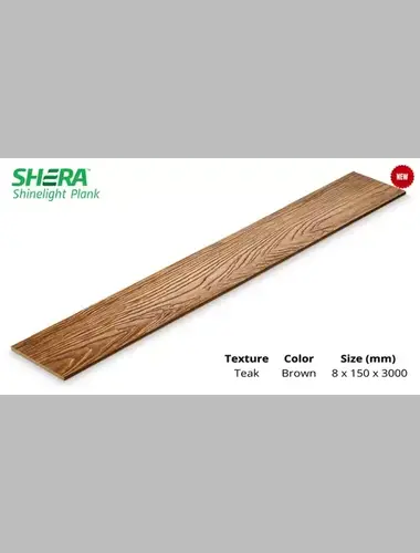 SHERA Plank Teak Colored Shinelight Brown